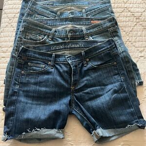 Citizens Of Humanity Blue Denim Shorts Collection